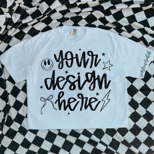 Comfort Colors White Tshirt Mockup