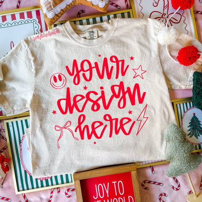 Ivory Comfort Colors Christmas Mockup