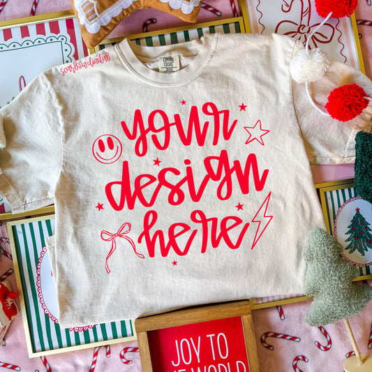 Ivory Comfort Colors Christmas Mockup