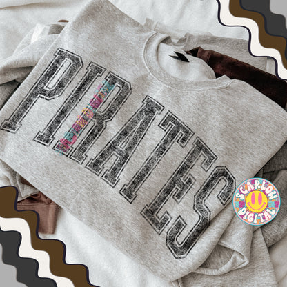 Vintage Pirates PNG Digital Design