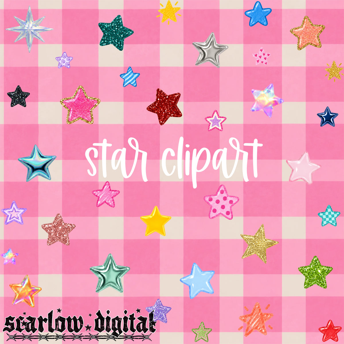 Stars Clipart Digital Design