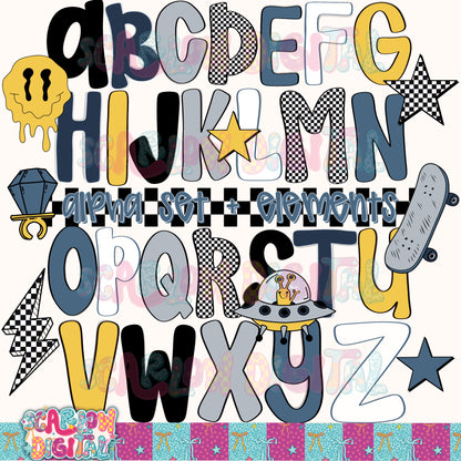 Boy Alpha Set Digital Design