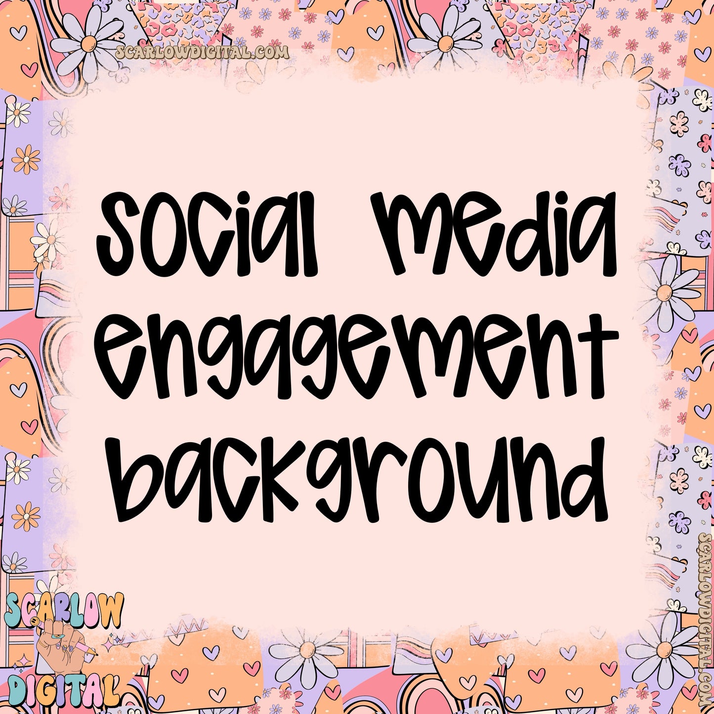 Social Media Engagement Background Post Digital Design Download