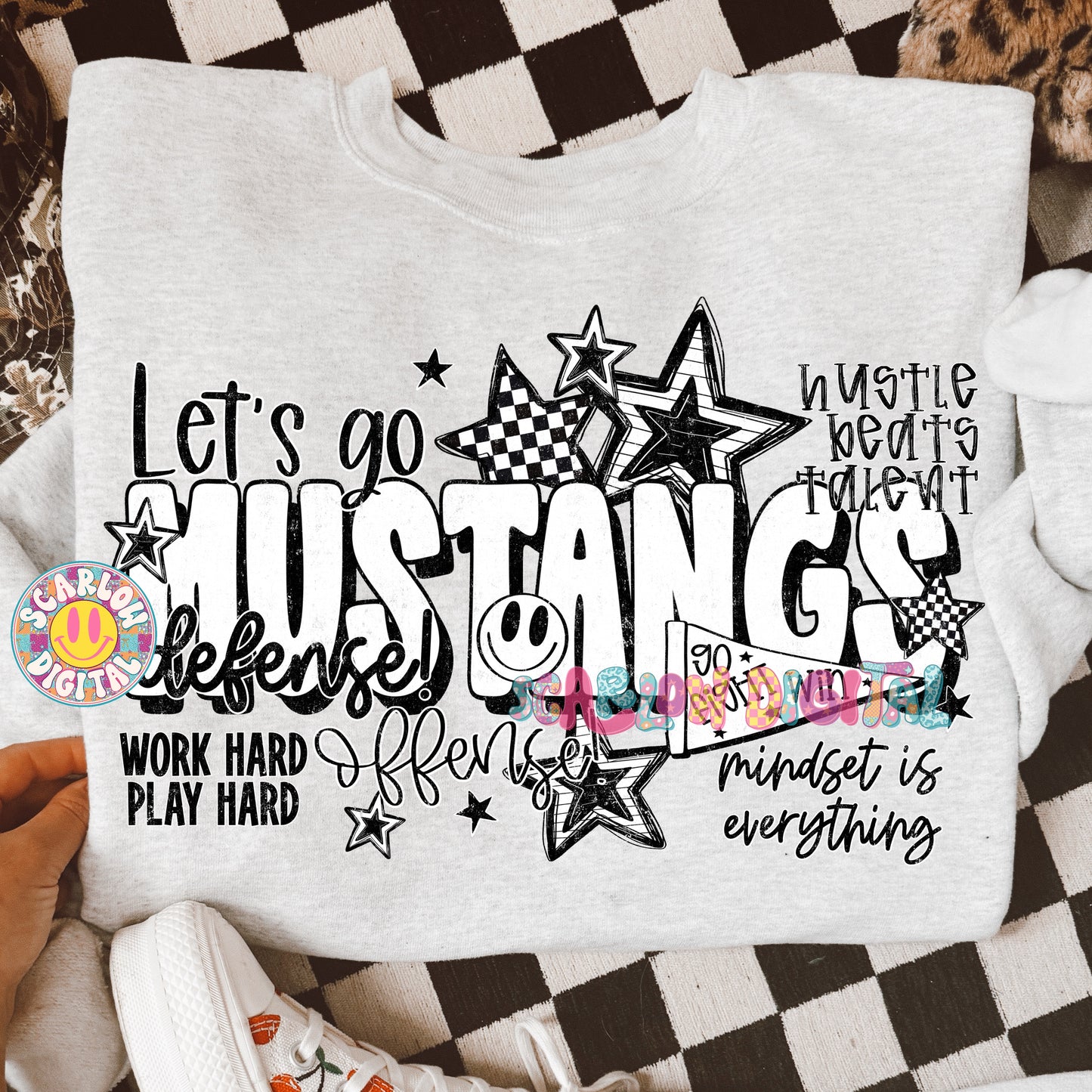 Mustangs PNG Digital Design