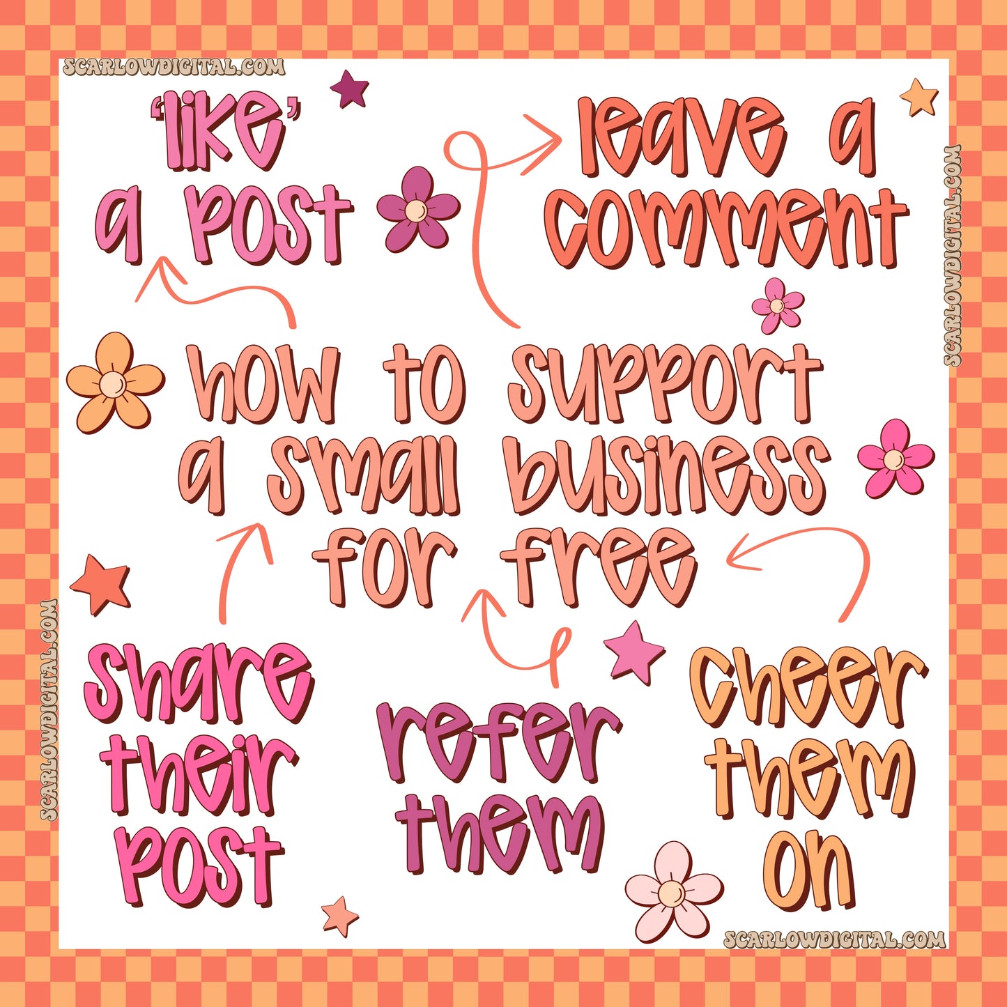 How to Support a Small Business For Free Social Media Post Digital Design Download