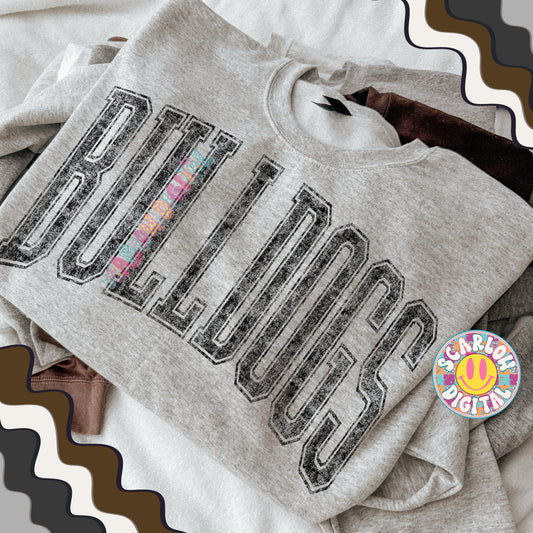 Vintage Bulldogs PNG Digital Design