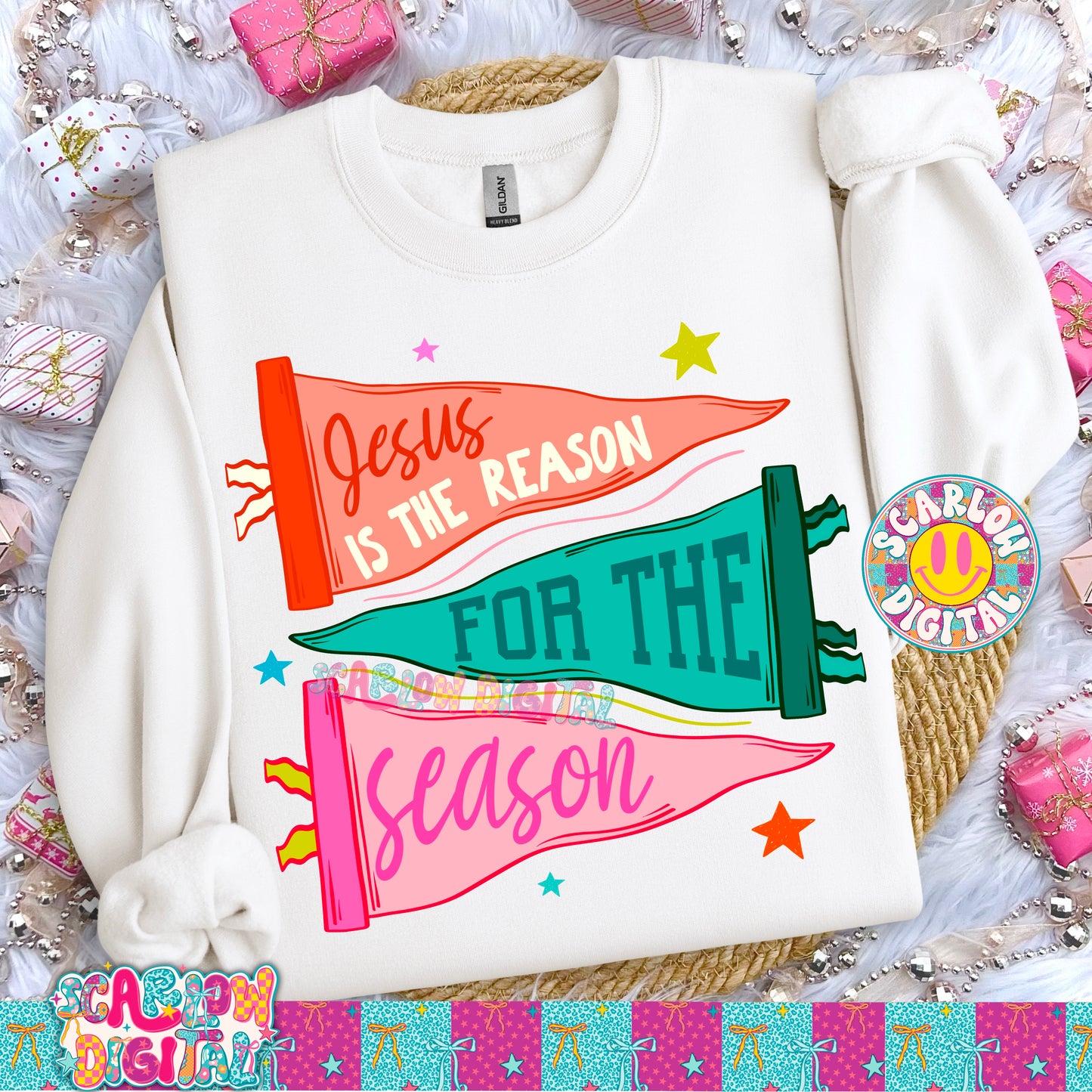 Jesus is the Reason for the Season PNG Digital Design