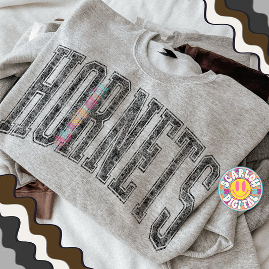 Vintage Hornets PNG Digital Design