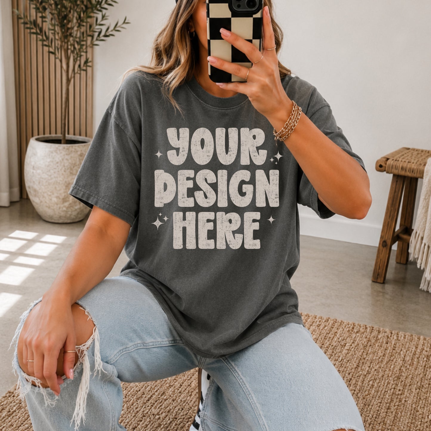 Pepper Comfort Colors Unisex Garment-Dyed Heavyweight T-Shirt 1717 Mockup