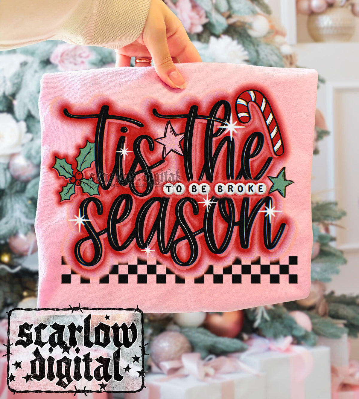 Tis the Season Christmas PNG Digital Design