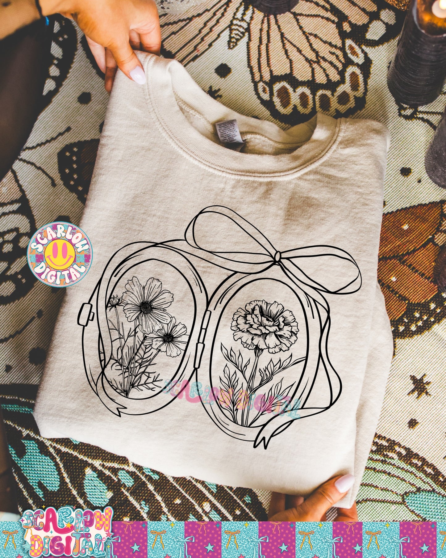 Custom Locket + Birth Flower Designs