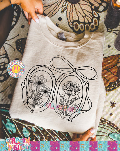 Custom Locket + Birth Flower Designs