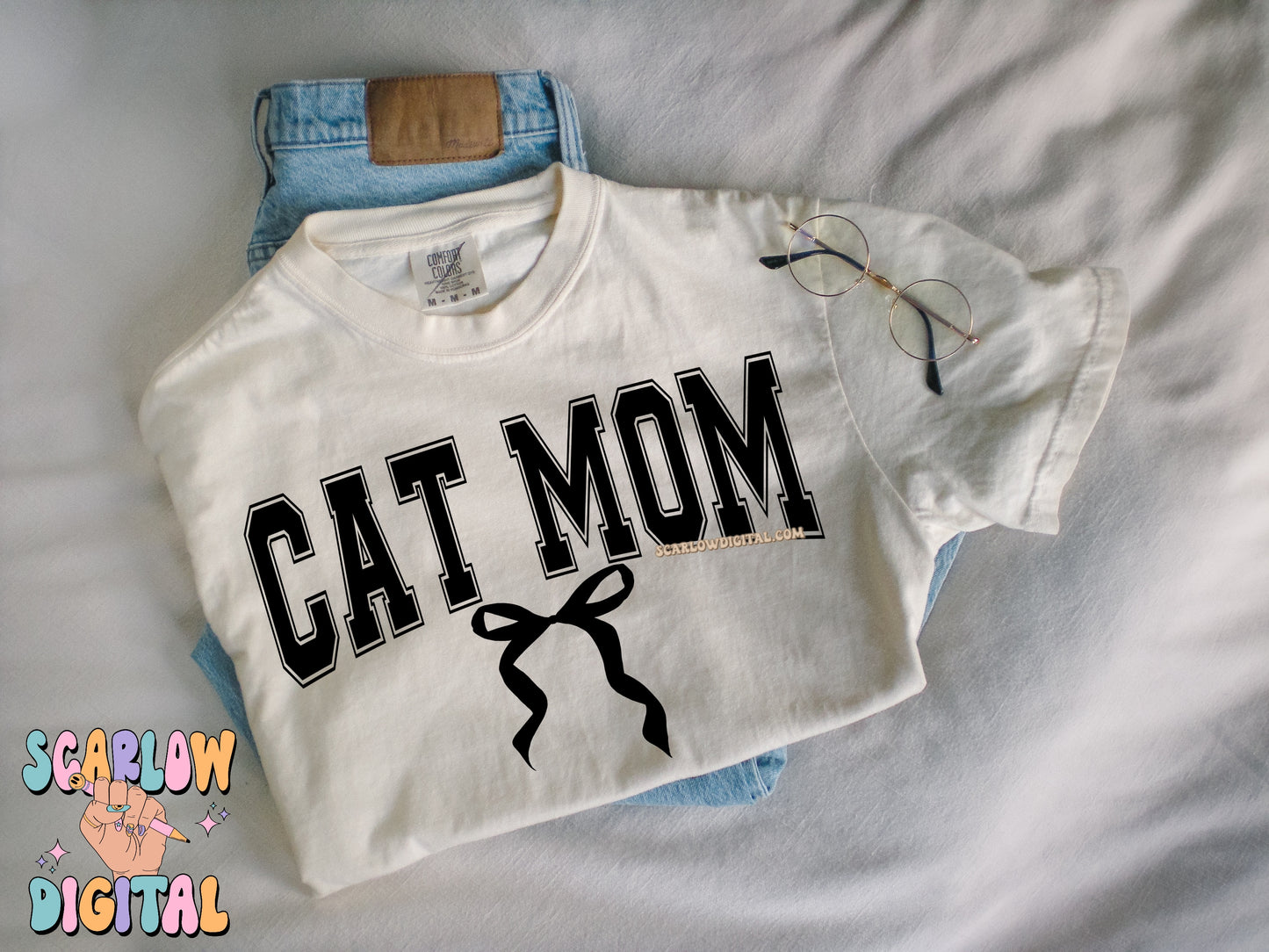 Cat Mom PNG Digital Design