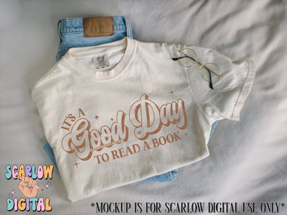 It's a Good Day to Read a Book PNG Digital Design