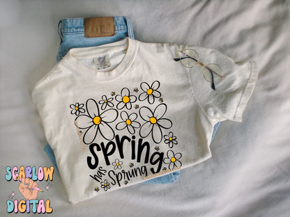 Spring Has Sprung PNG Digital Design