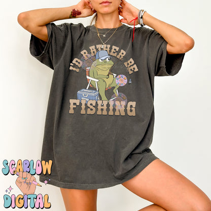 Rather Be Fishing PNG Digital Design Download, funny png, men's png designs, adult humor png, outdoorsman png, hunting and fishing png