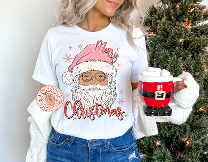 Merry Christmas PNG-Vintage Santa Claus Sublimation Digital Design Download-vintage christmas png, santa png designs, boho christmas png