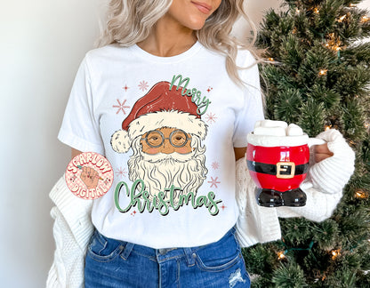 Merry Christmas PNG-Traditional Santa Claus Sublimation Digital Design Download-traditional christmas png, santa png designs, xmas png