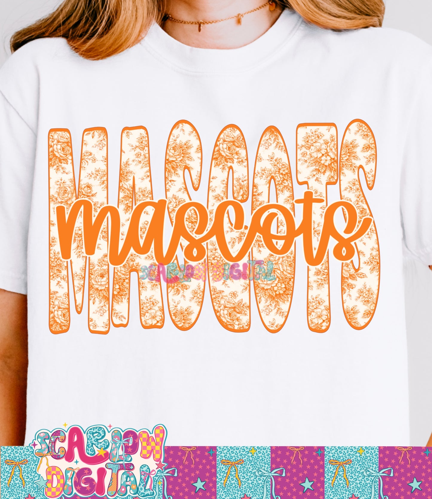 Orange School Mascot Custom Design - REVIEW DESCRIPTION BEFORE PURCHASING