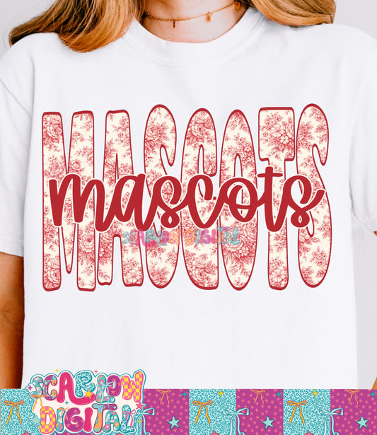 Red School Mascot Custom Design - REVIEW DESCRIPTION BEFORE PURCHASING