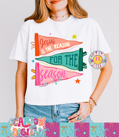 Jesus is the Reason for the Season PNG Digital Design