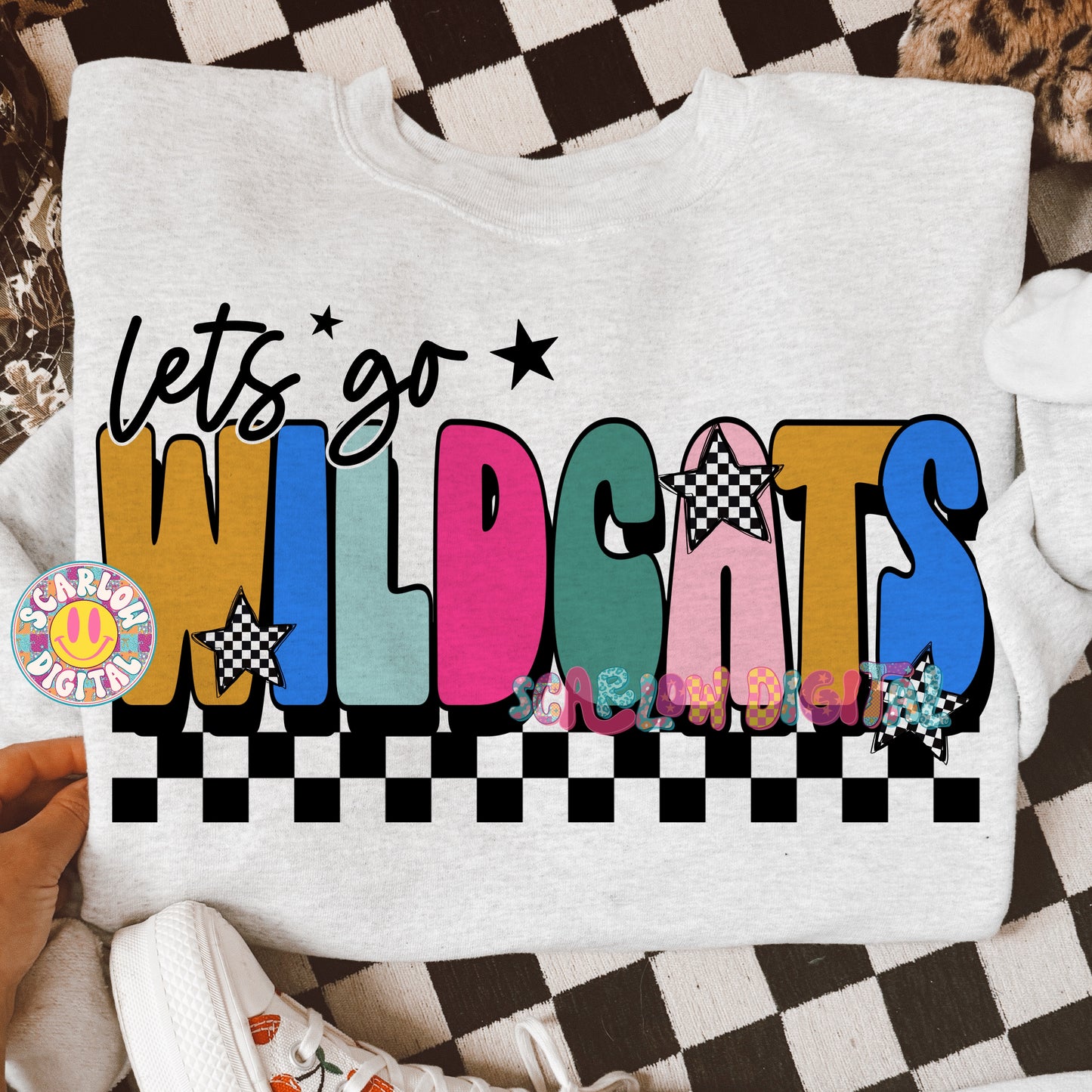 Let's Go Wildcats PNG Digital Design
