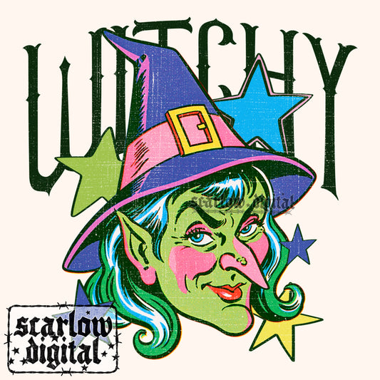 Witchy PNG Digital Design