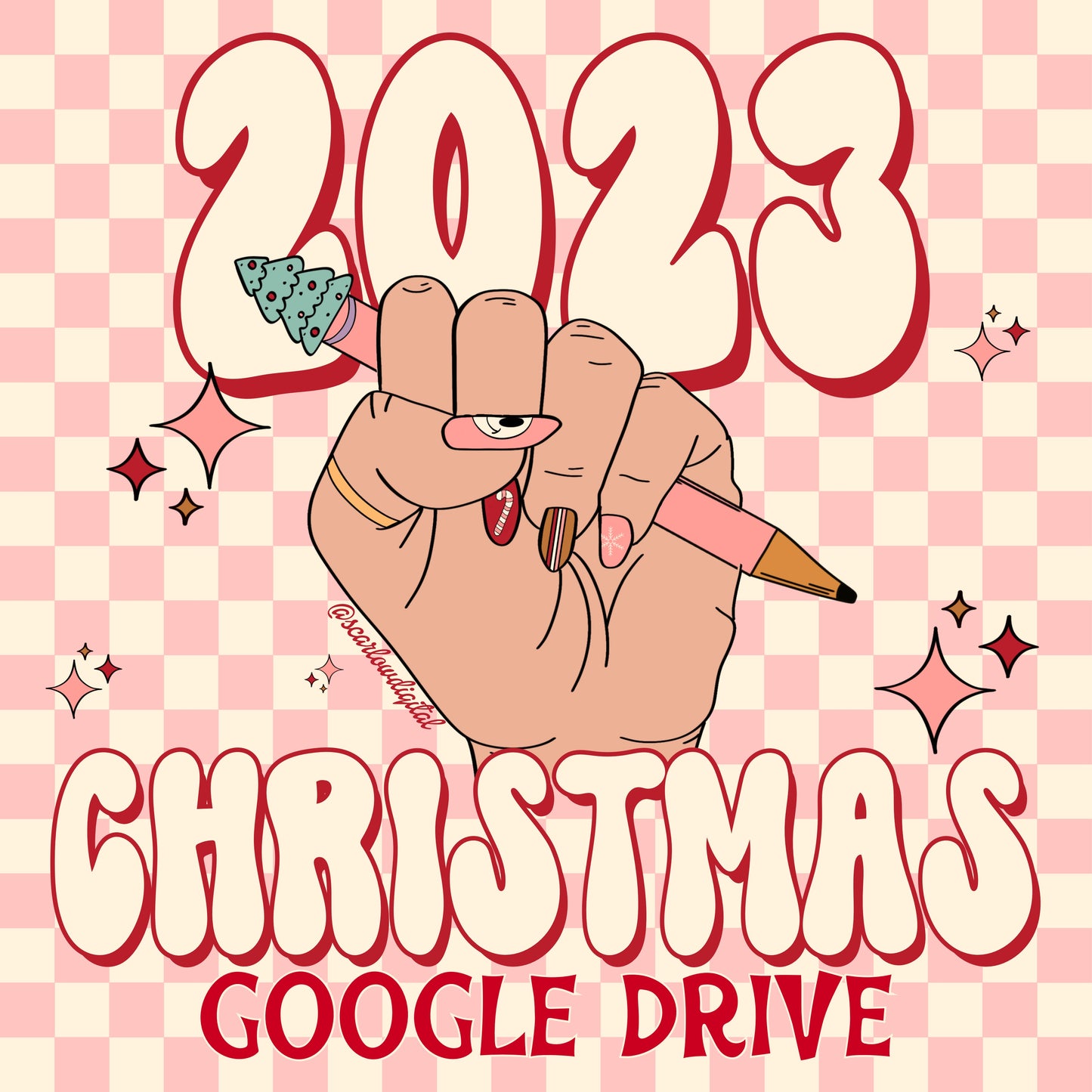 2023 Christmas Drive-Seamless Patterns-Digital Design Downloads