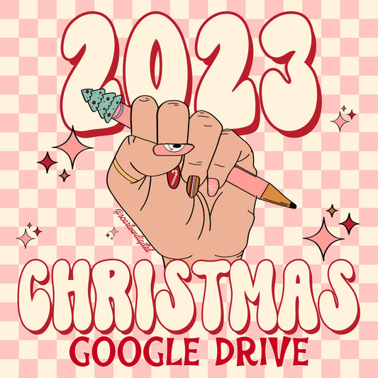 NOT INCLUDED IN SALE: 
2023 Christmas Seamless Pattern Google Drive