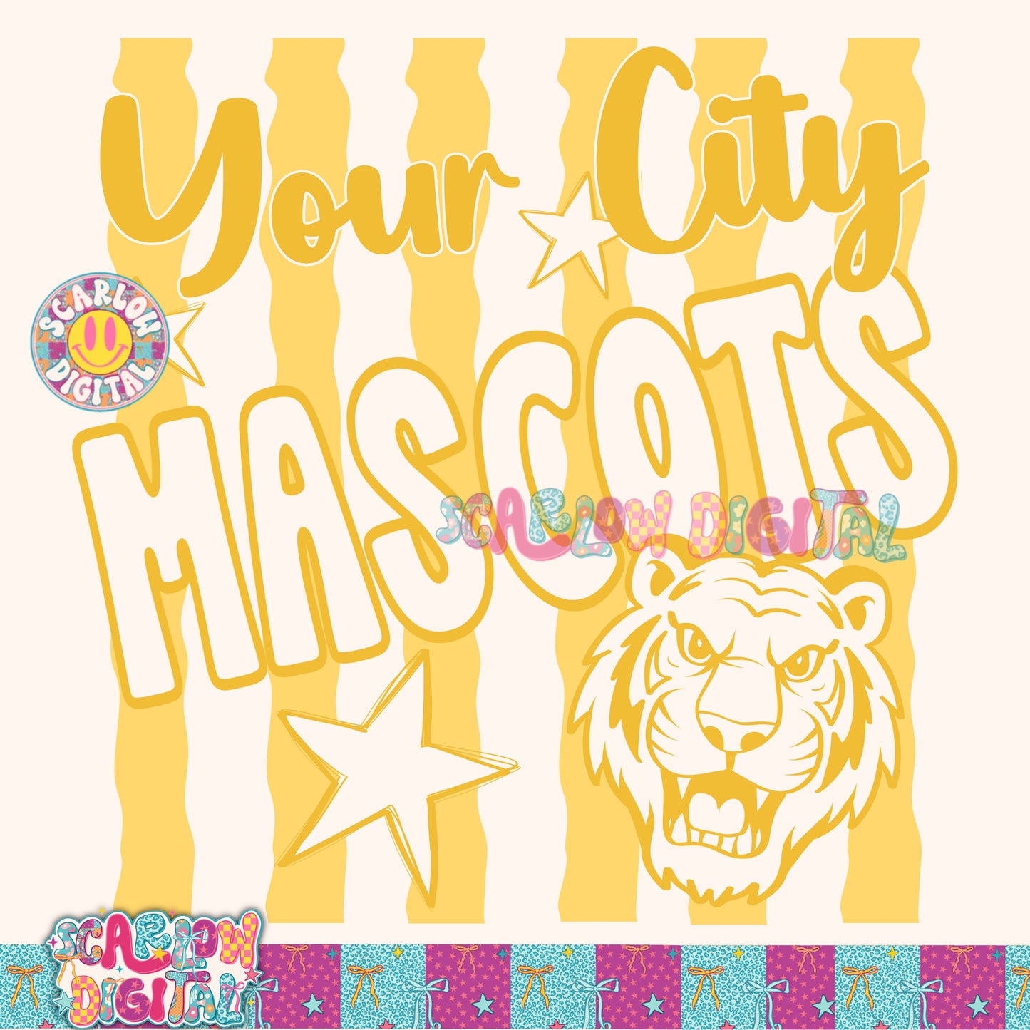Yellow Mascot Custom Design  - REVIEW DESCRIPTION BEFORE PURCHASING