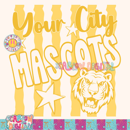 Yellow Mascot Custom Design  - REVIEW DESCRIPTION BEFORE PURCHASING