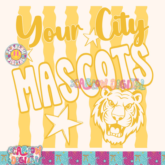Yellow Mascot Custom Design  - REVIEW DESCRIPTION BEFORE PURCHASING