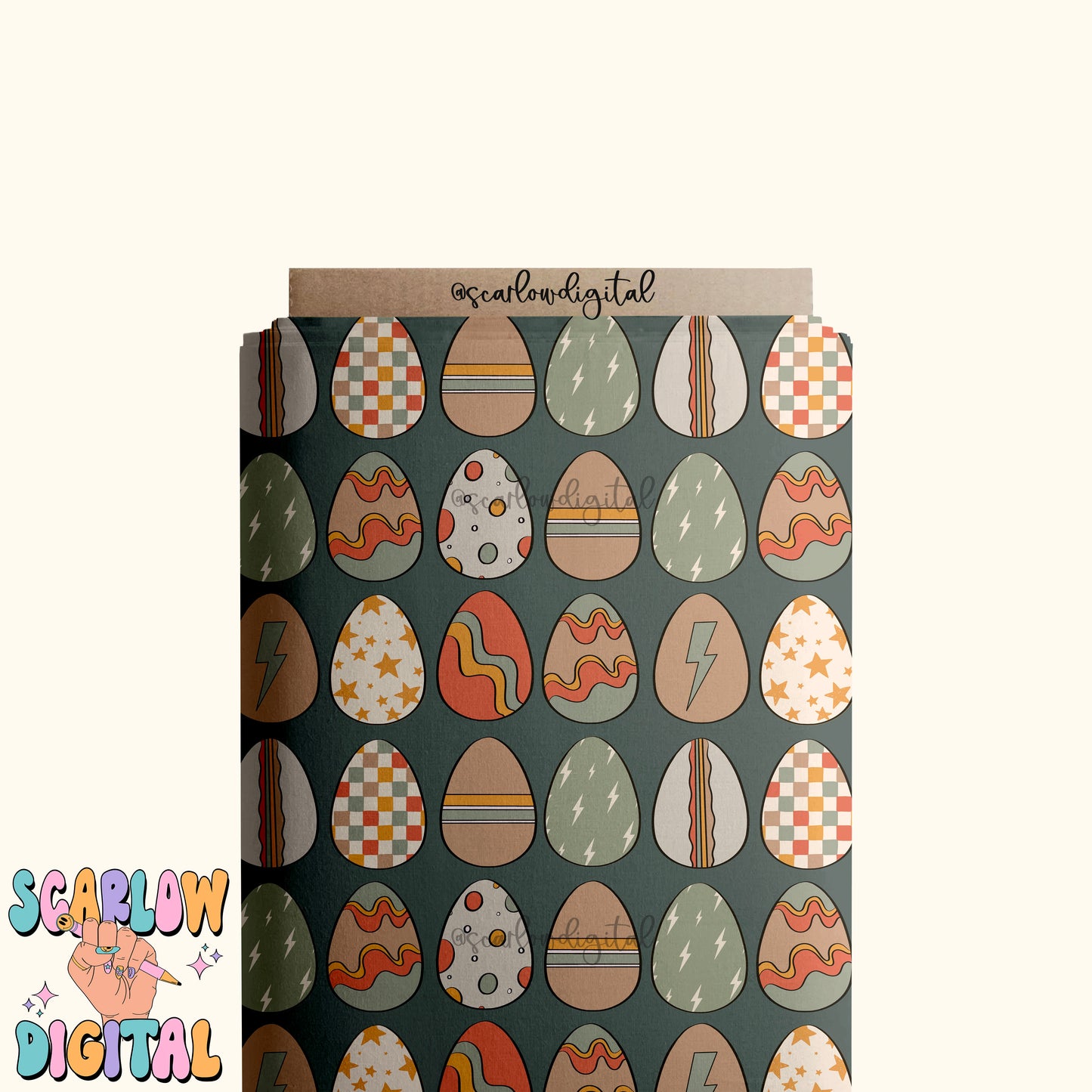 Vintage Eggs Seamless Pattern-Easter Sublimation Digital Design Download-boy seamless pattern, spring seamless file, easter seamless design