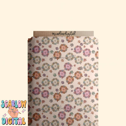 Floral Sunglasses Seamless Pattern-Summer Sublimation Digital Design Download-flowers seamless pattern, boho girly seamless, summer designs