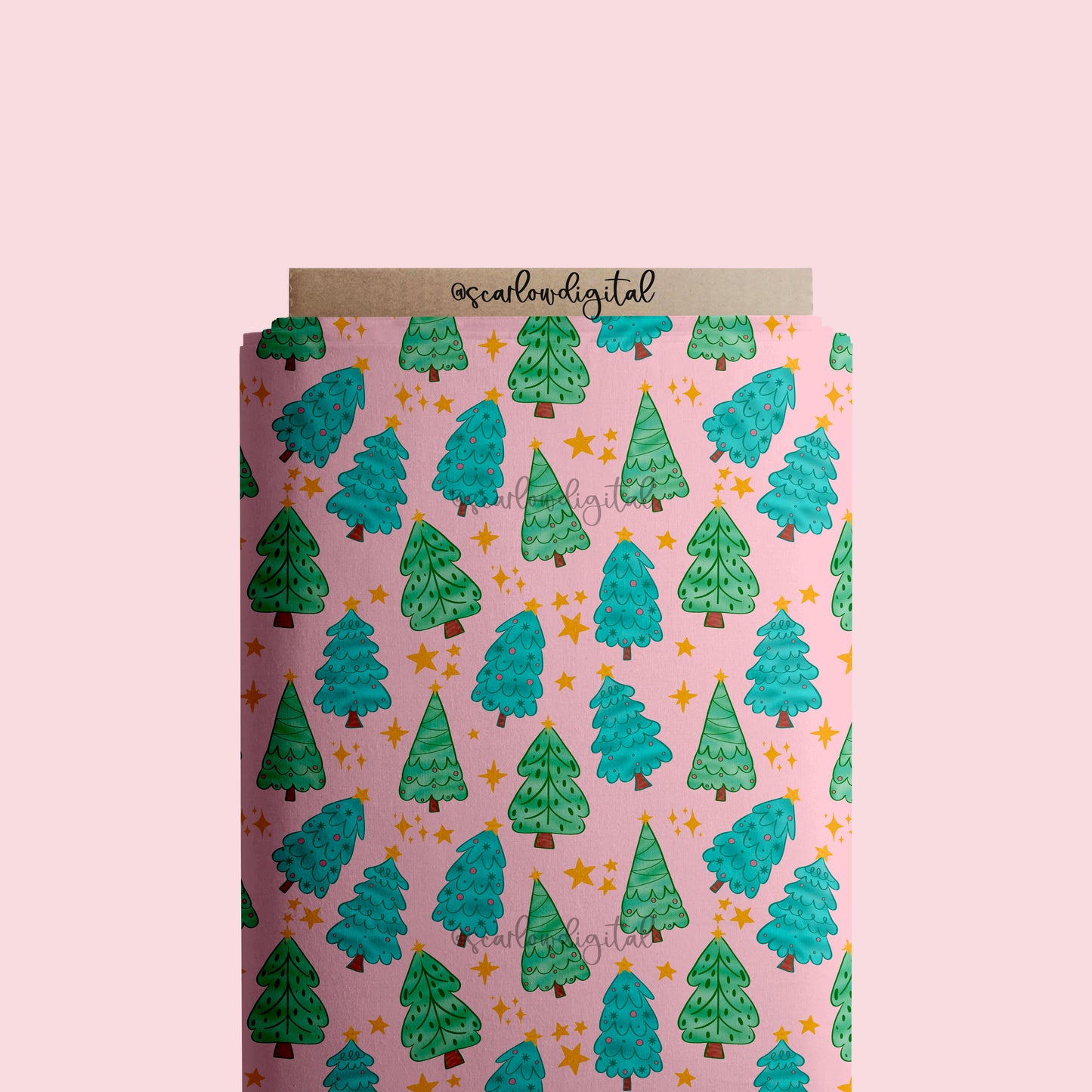 Christmas Trees Seamless Pattern Sublimation Digital Design Download, christmas seamless, girl christmas seamless, pastel christmas seamless