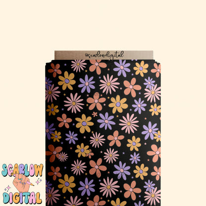 Flowers Seamless Pattern Digital Design Download, trendy seamless paper, floral seamless file, girl digital paper, girl designs, spring png