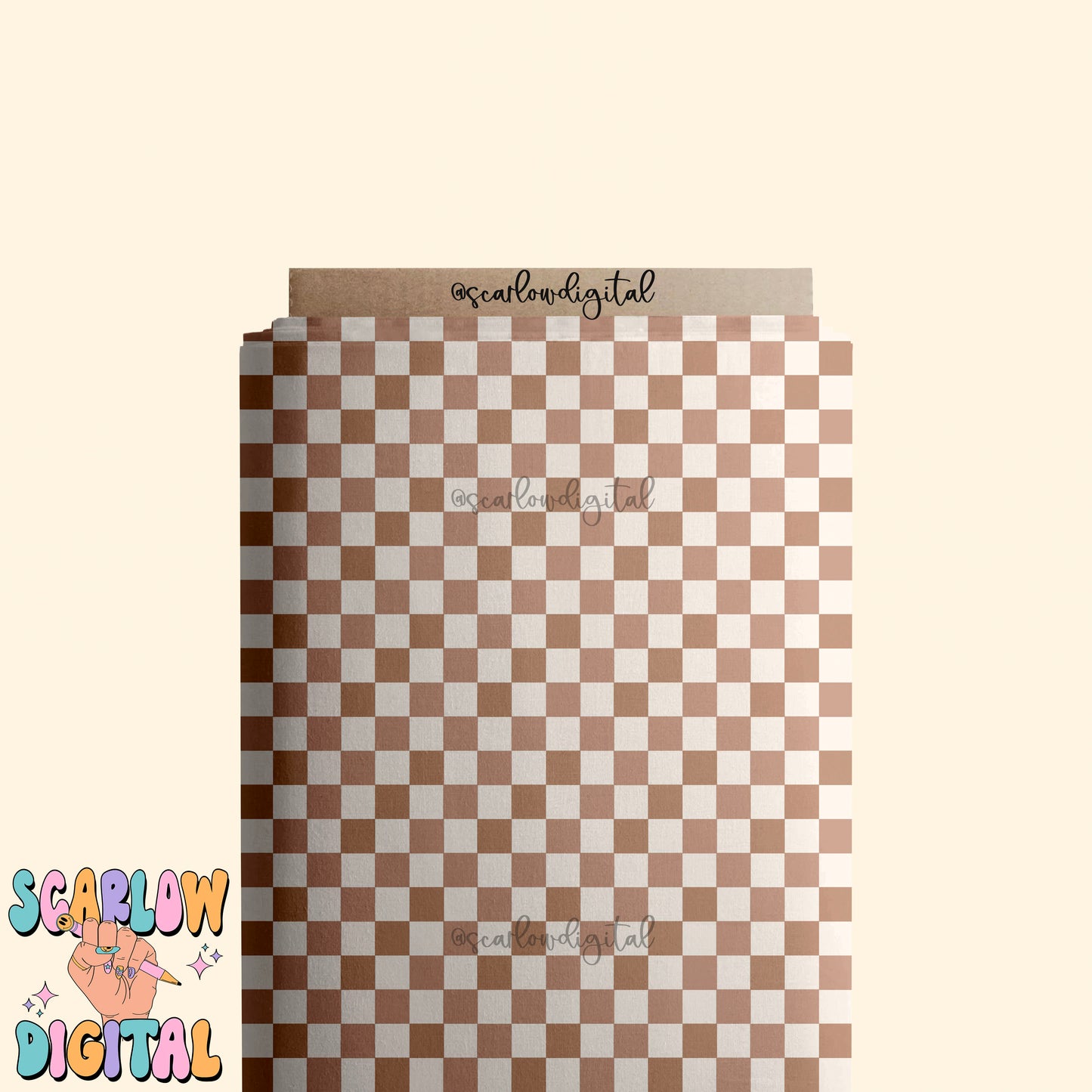Brown Checkers Seamless Pattern Sublimation Digital Design Download-checkers digital paper, retro seamless pattern, simple seamless pattern