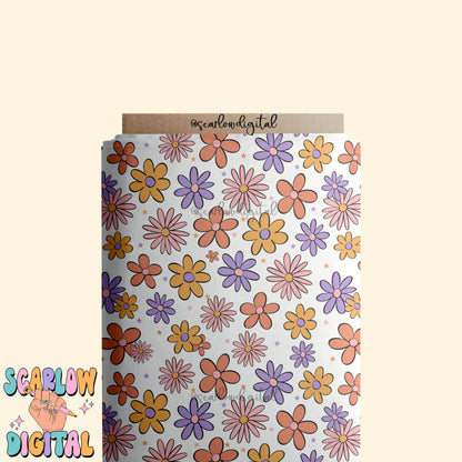 Flowers Seamless Pattern Digital Design Download, trendy seamless paper, floral seamless file, girl digital paper, girl designs, spring png