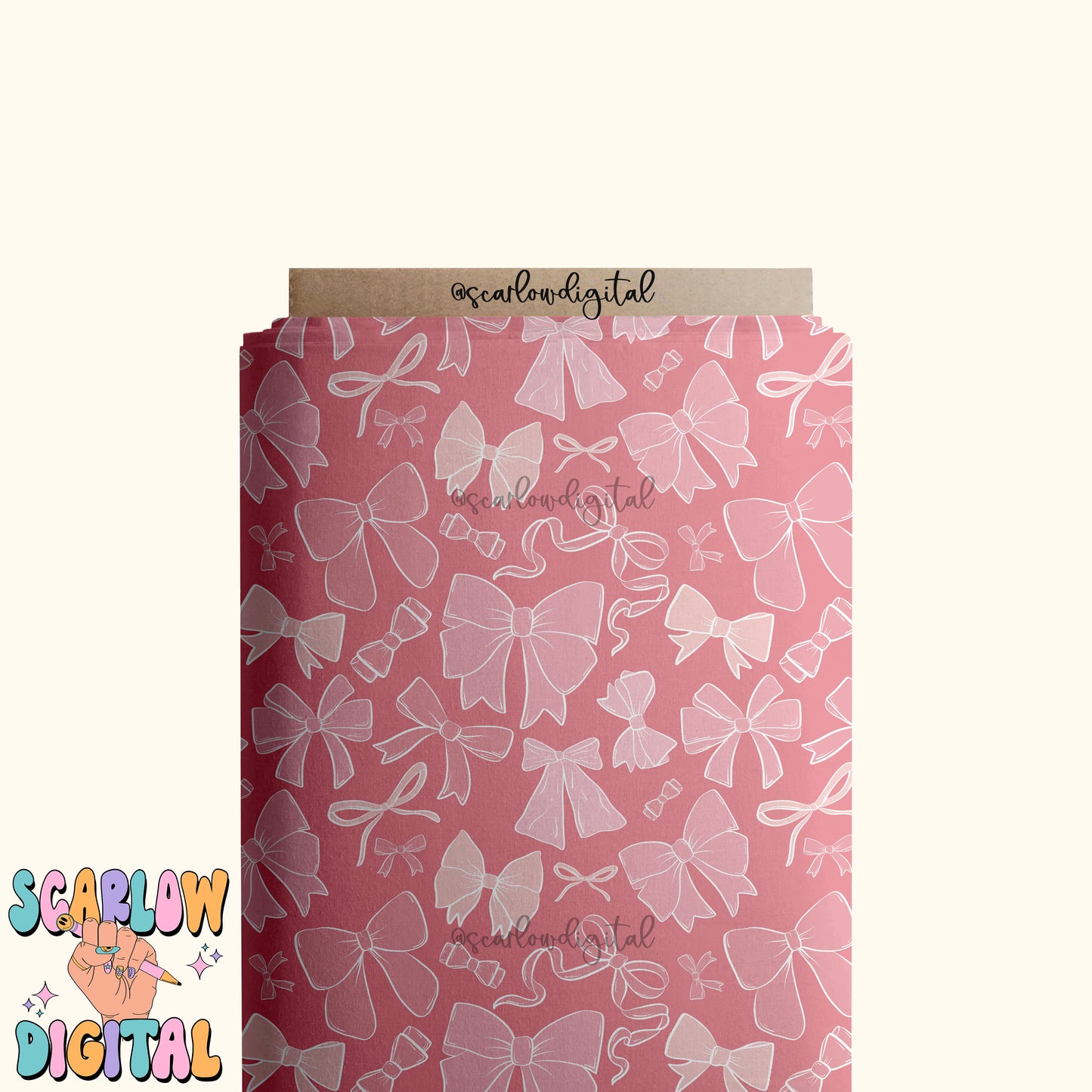 Dainty Bows Seamless Pattern-Coquette Sublimation Digital Design Download-frilly seamless file, girly seamless pattern, simple seamless