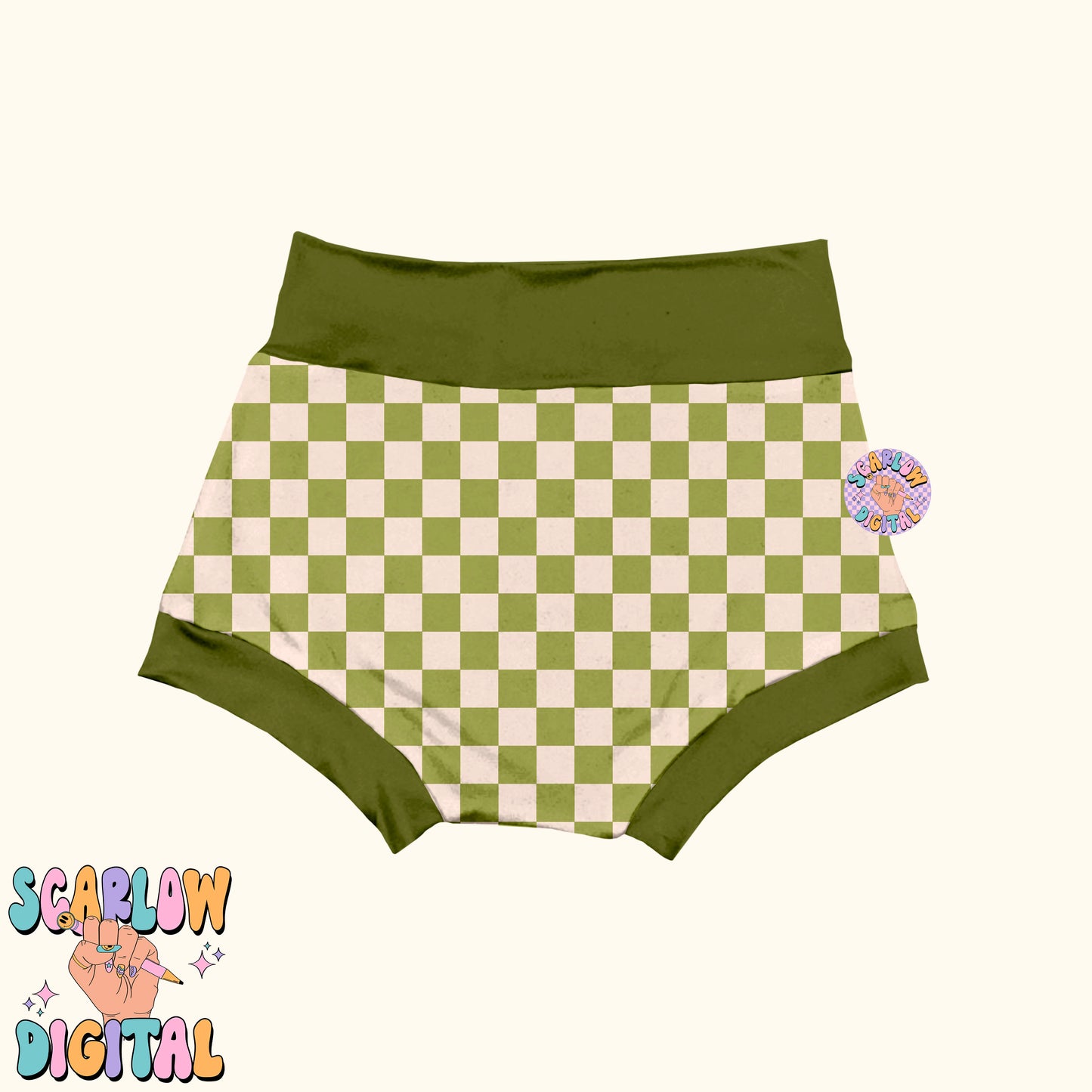 Green Checkers Seamless Pattern-St Patrick's Day Digital Design Download-checkers digital paper, retro seamless file, lucky seamless file
