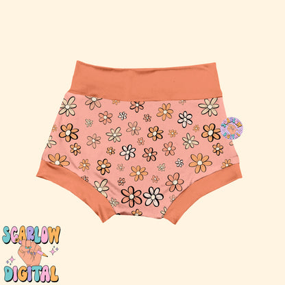 Doodle Flowers Seamless Pattern-Summer Sublimation Digital Design Download-groovy seamless pattern, hippie seamless pattern, summer designs