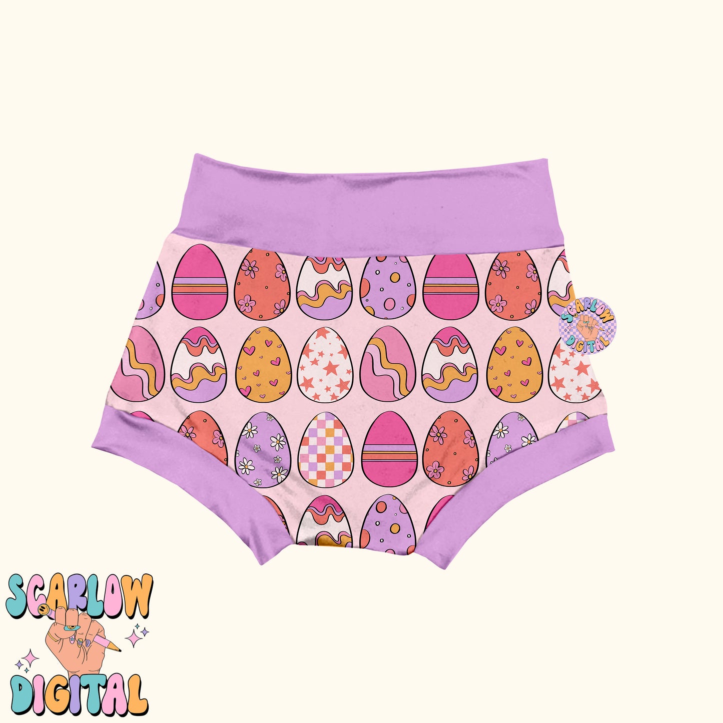 Preppy Eggs Seamless Pattern-Easter Sublimation Digital Design Download-girly seamless pattern, spring seamless file, easter seamless design