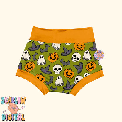 Halloween Seamless Pattern Digital Design Download, pumpkin seamless, jack o lantern seamless, skull seamless, witch seamless, fall seamless