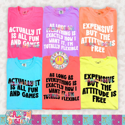 Funny Warped Phrases PNG Bundle Digital Design