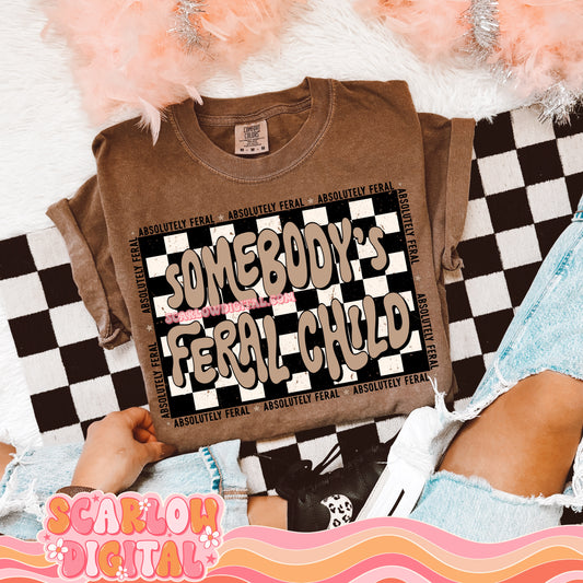 Somebody's Feral Child PNG Digital Design