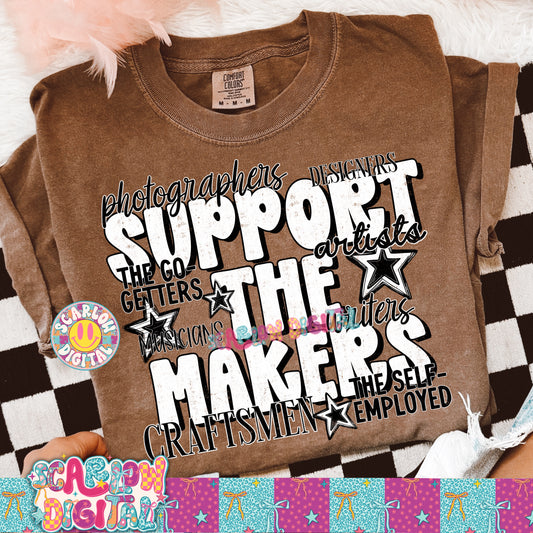 Support The Makers PNG Digital Design