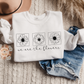 We Are The Flowers PNG-Minimalist Sublimation Digital Design Download-floral png, flowers png, girly png, trendy png, simple png, spring png