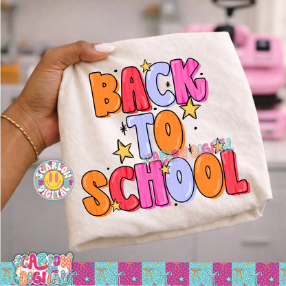 Back to School PNG Digital Design