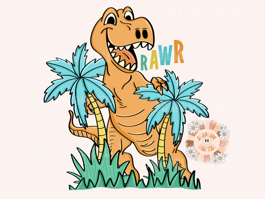 Dinosaurs PNG-Prehistoric Sublimation Digital Design Download-palm trees png, Beachy png, summer boy png, Dino png, trex png, trendy boy png