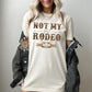 Not My First Rodeo PNG-Western Sublimation Digital Design Download-bull skull png, desert png, cowboy png, cowhide png, yeehaw png designs